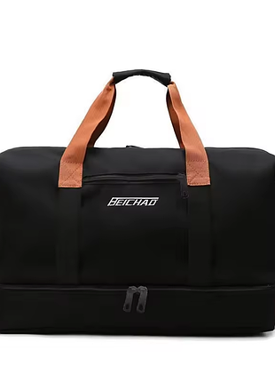 Дорожная сумка beichad спортивная для зала и путешествий 46x25x38 см черная