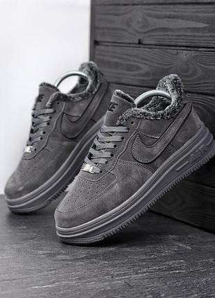 Чоловічі зимові кросівки nike air force 1 low fur winter ❄️