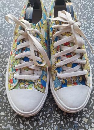 💥 суперские кеды симпсоны! h&amp;m the simpsons, р. 45
​