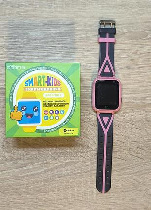 Детские смарт-часы optima smart-kids sk-009 из gps (розовый)