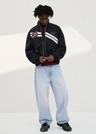 Куртка-бомбер raptors в стиле streetwear/vintage, абсолютно новая с биркой, bershka, унисекс