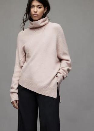 Allsaints шерстяной оригинальный свитер с горлом !