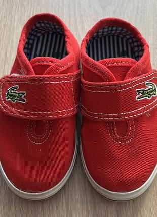 Стильні,котонові кеди-кросівки lacoste