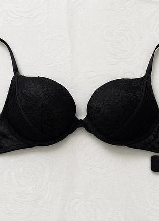 Бюстгальтер victoria’s secret dream angels push-up, 75a (34a), чорний