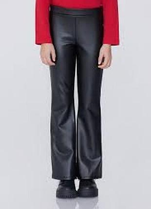 Стильные брюки с эффектом кожи h&amp;m 5-6