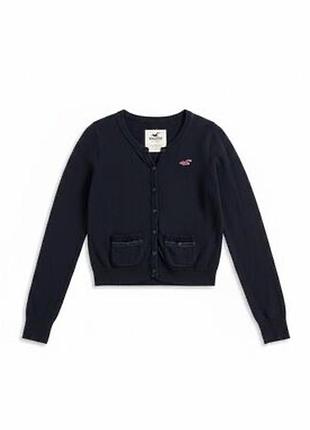 Трикотажный кардиган hollister с рюшами и карманами