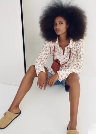 Сорочка шовкова zara жіноча