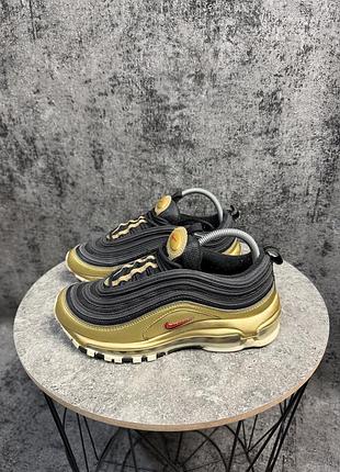 Кросівки nike air max 97 metallic gold black
