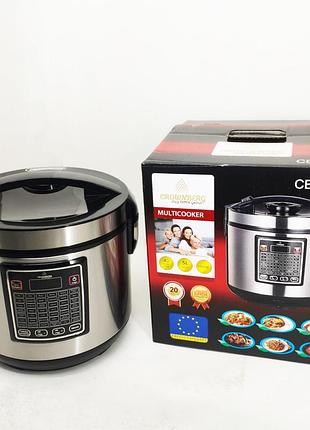 Мультиварка 30 программ crownberg cb-5528 5л 1000вт электронное управление с дисплеем и функцией скороварки