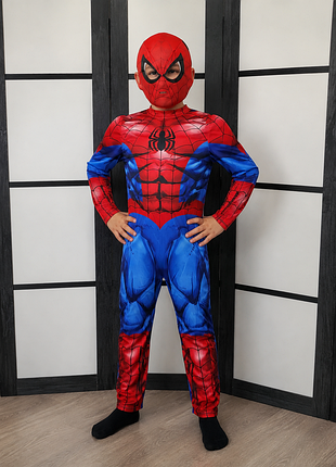 Карнавальный костюм человек паук, spidermen, вечеринка геловин, хелловин
