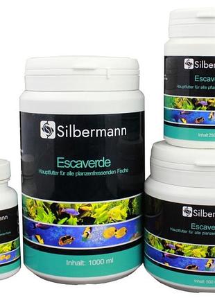 Корм silbermann escaverde 500 ml (sims122) хлопья спирулины для морских и пресноводных аквариумных рыб