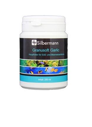 Корм silbermann granusoft garlic 250 ml (sims131) гранулы с чесноком для морских и пресноводных рыб