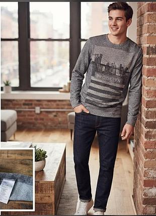 Мужской свитшот h&amp;m с принтом "brooklyn"