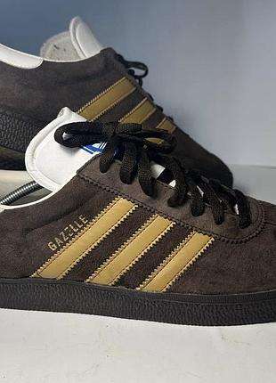 Кроссовки adidas gazelle замшевые коричневые оригиналы eu 44