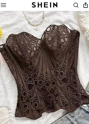 Shein ажурний корсет