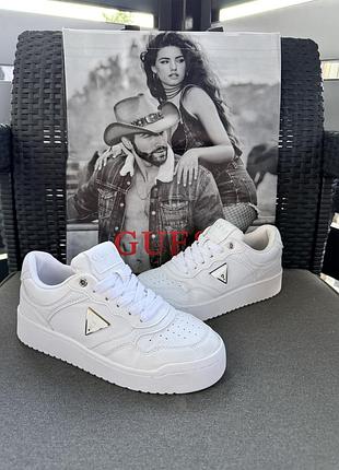 Стильні білі кеди guess (оригінал) .6,5р