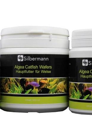 Корм silbermann algea catfish wafers 500 ml (sis127) таблетки для рослиноїдних сомів