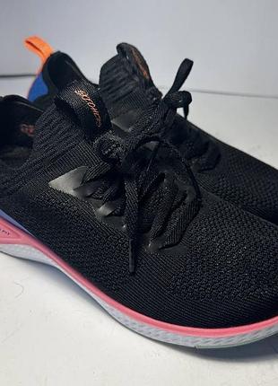 Кроссовки женские skechers stretch fit air-cooled memory foam черные оригиналы eu 37