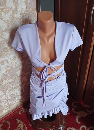 Платье лиловое🌷 2
