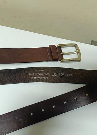 Кожанный ремень esprit 110cm. германия! кожа!