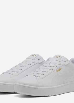 Жіночі кеди puma court classico у uбілому кольорі. розмір 37 (4uk) з довжиною устілки 23 см.