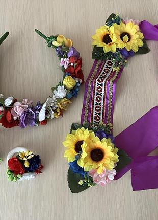 Прикраси для волосся віночок стрічка резинки