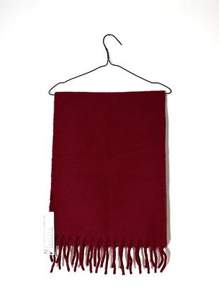 Новый бордовый шарф uniqlo souffle yarn chunky stole