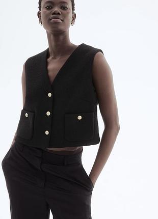 Текстурована жилетка h&m р. s