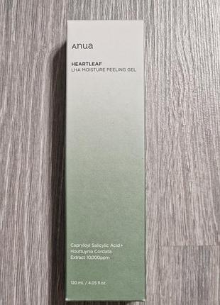 Anua heartleaf lha moisture peeling gel гелевый пилинг для лица 120ml