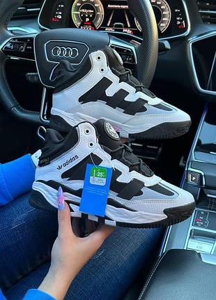 Зимние кроссовки adidas originals niteball high мех