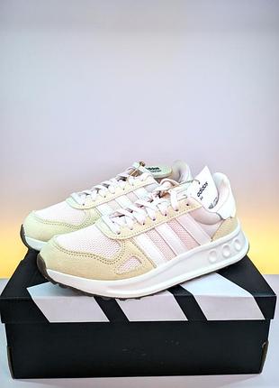Последняя пара • сниженная цена. женские кроссовки adidas run 84 бежевые с розовым eu 36 / 22,9 см, оригинал