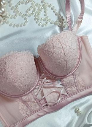 36d / 80d🌸 ніжний звабливий  неймовірно стильний подовжений бюстгальтер балконет  new look