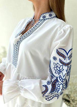 Біла сукня вишиванка біла сукня на заручини біла сукня вишита сукня на хрещення