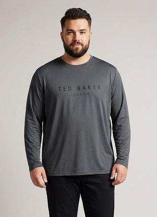 Серый лонгслив ted baker мужской