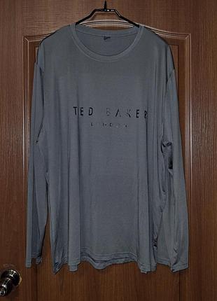 Сірий лонгслів ted baker чоловічий 2