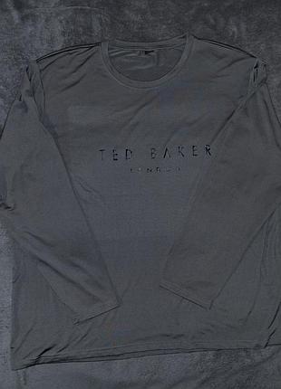 Сірий лонгслів ted baker чоловічий 5