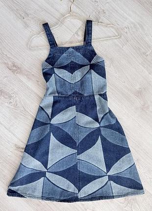 Джинсовий сарафан, джинсова сукня zara