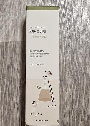 Повна передоплата пінка для глибокого очищення шкіри round lab soybean cleanser, 150ml