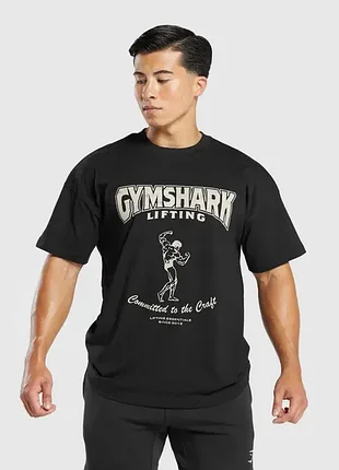 Оверсайз футболка gymshark мужская / для тренировок и зала