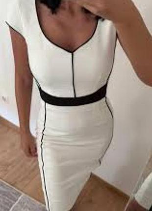 Белое элегантное платье от фирмы h&amp;m