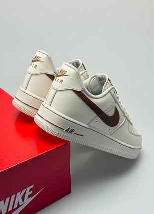 Nike air force 1 low white brown 2
