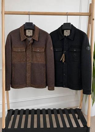 Куртка burberry черная/коричневая мужская