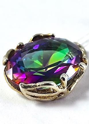 Новый серебряный кулон с камнем. 925 проба. бирка. пломба.