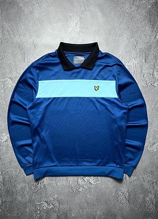 Vintage винтажный лонгслив lyle scott лайл скотт big logo casual кэжуал size l