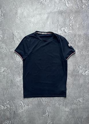 Vintage винтажная футболка moncler maglia монклер маглия big logo size m