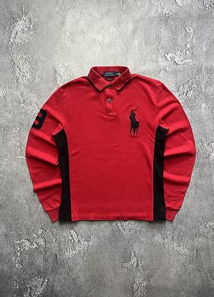 Vintage винтажное регби polo ralph lauren #3 поло ральф лаурен big pony chief keef чиф киф size s