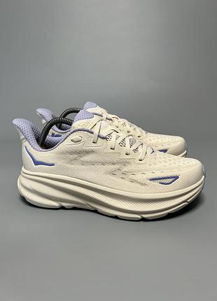 Кросівки для комфортної ходьби бігу тренувань hoka x fp movement clifton 9 (limited edition) 1161950 egn  ‘eggnog’ оригінал