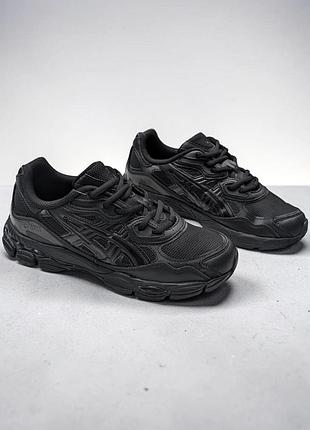 Чоловічі кросівки asics gel nyc black чорні