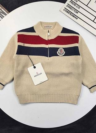 Кофта дитяча moncler поло на змійці монклер