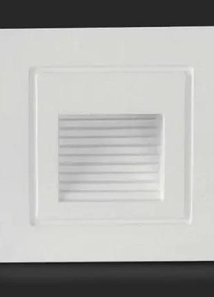 Врезной светодиодный led светильник подсветки лестниц и стен led step light 3w ip65 (white)